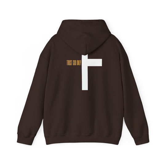 -TRUST GOD ONLY-HOODIE- CHOCOLATE BROWN