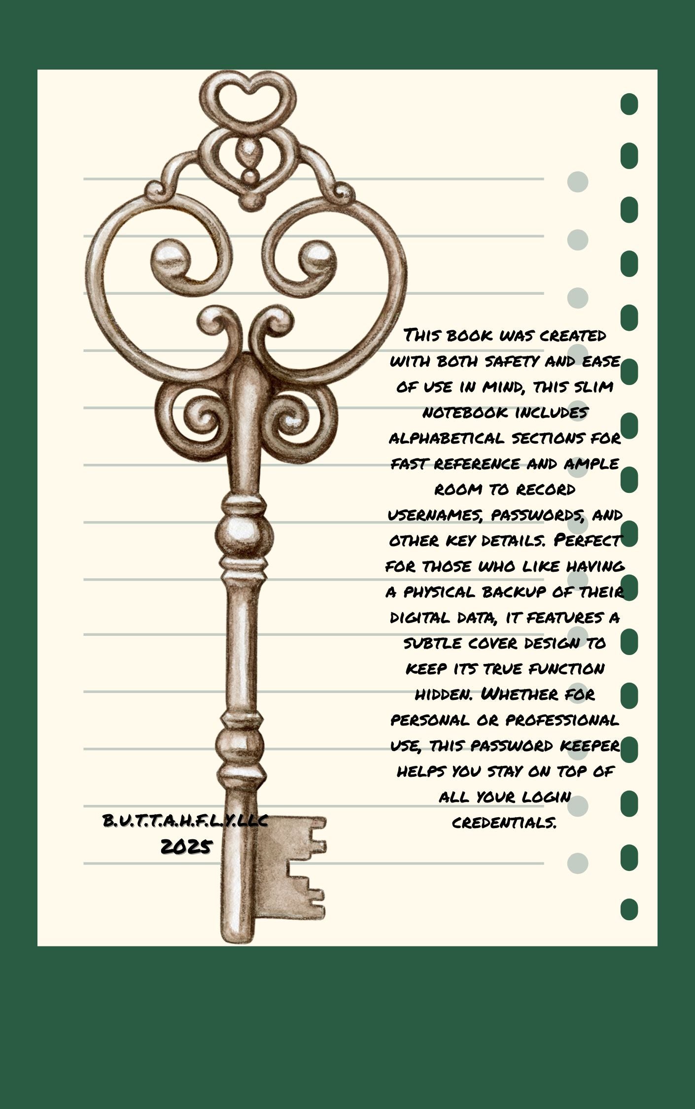 Signed Edition -The Book of passwords Paperback –  by Danielle DeVeaux